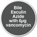Bile Esculin Azide with 6µg vancomycin 