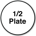 ½ plate 